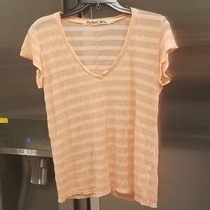 💕MICHAEL STARS💕 Pink Striped T-Shirt